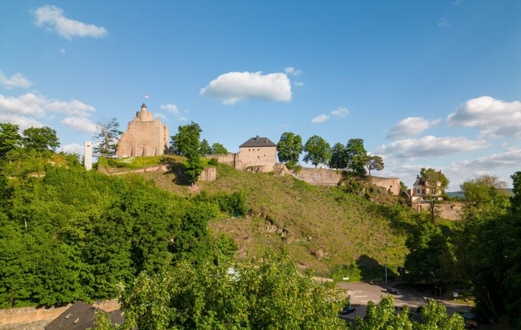 Sicht auf die Burg